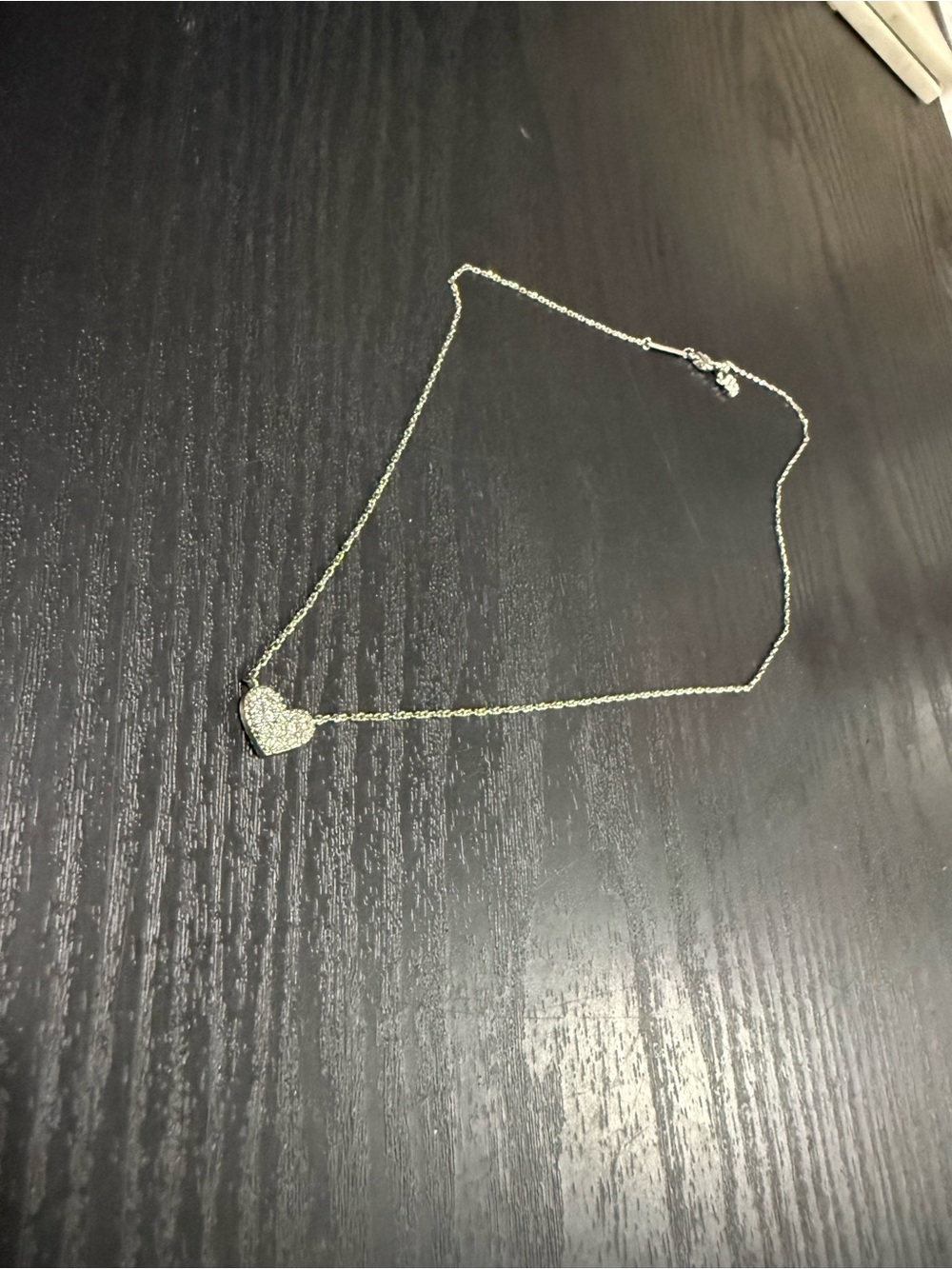 Kendra Scott ;Ari Silver Pave Crystal Necklace